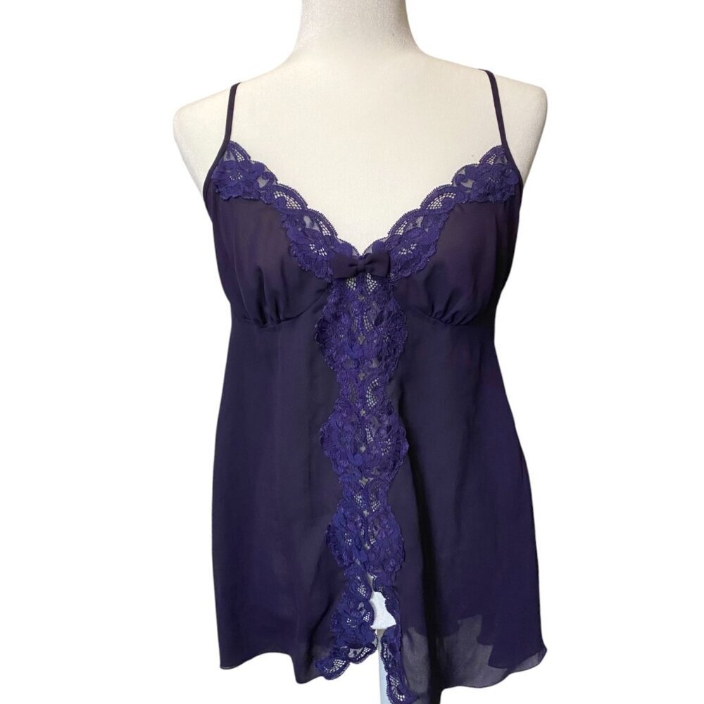 Y2K Victoria's Secret Lace Babydoll Tank Chemise - Medium